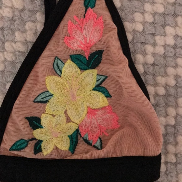 NMW PINK Embroidered Bralette - Picture 3 of 5
